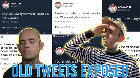 adam22 old tweets|adam 22 racist past.